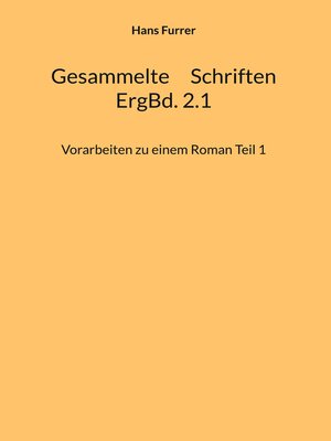 cover image of Gesammelte Schriften